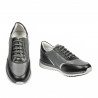 Jugendsportschuhe 374 schwarz+grau