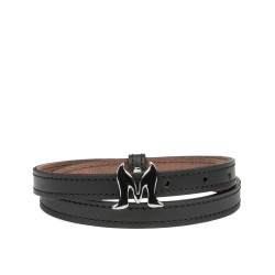 Damengürtel 42-1mc schwarz Nappa
