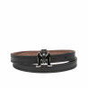 Damengürtel 42-1mc schwarz Nappa
