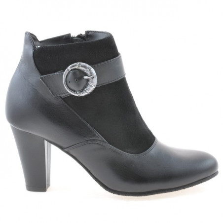 Damenstiefel 1123 schwarz kombiniert