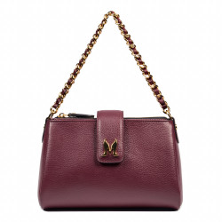 Damentasche Schultertasche 003g burgundy