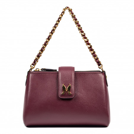 Damentasche Schultertasche 003g burgundy
