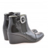 Damen Stiefeletten 238 schwarzer Lack