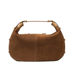 Damentasche Handtasche 038g Wildleder Braun