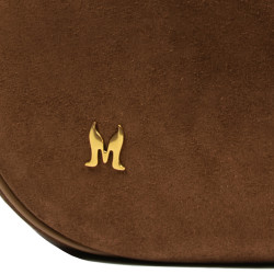 Damentasche Handtasche 038g Wildleder Braun