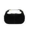 Damentasche Hand 038g Wildleder schwarz