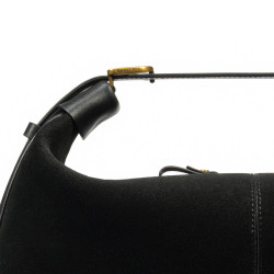Damentasche Hand 038g Wildleder schwarz
