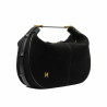 Damentasche Hand 038g Wildleder schwarz