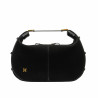 Damentasche Hand 038g Wildleder schwarz
