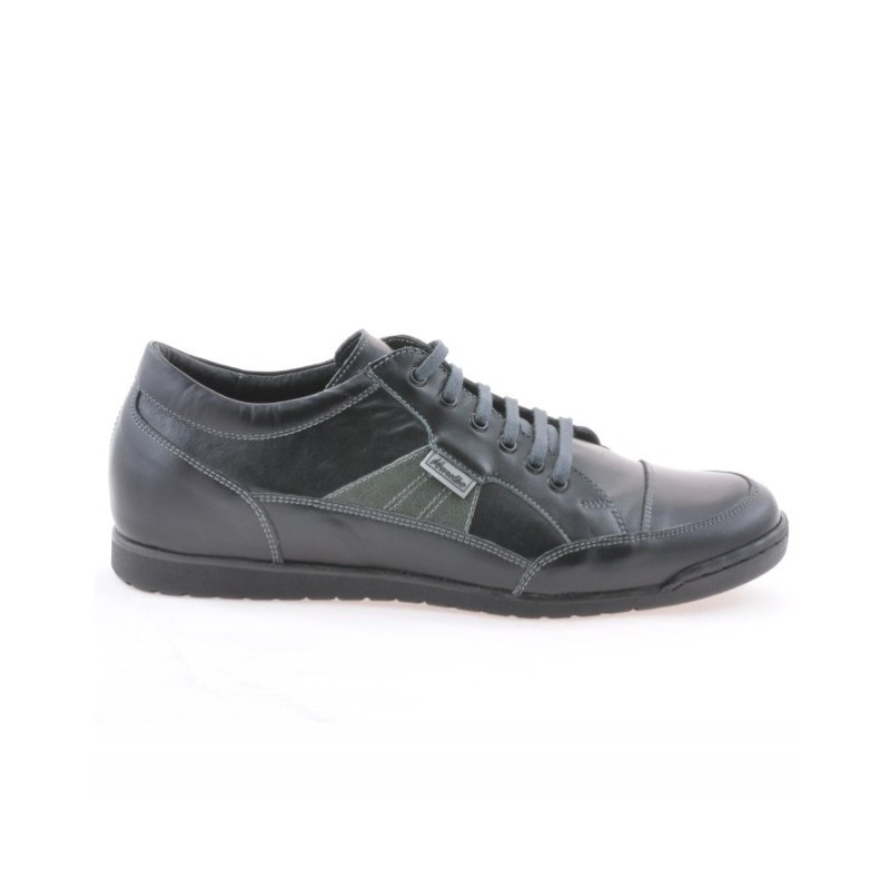 Herren-Sportschuhe 716 schwarz+grau
