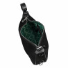 Damentasche Handtasche 038g 01 Wildleder schwarz