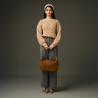 Damentasche Handtasche 038g Wildleder Braun lifestyle