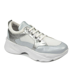 Damen Sportschuhe 6038 in Blau-Perlmutt-Kombination