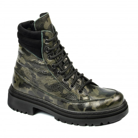 Damenstiefel 3362 khaki Camouflage