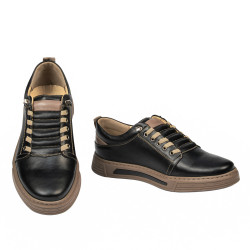 Herren Freizeitschuhe 982 schwarz kombiniert