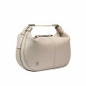 Handtasche für Damen 038g 01 perlmuttfarben beige
