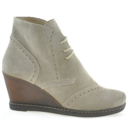 Damenstiefel 3230-1 Sand Velours