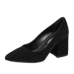 Damen elegante Schuhe 1315 schwarz Velour