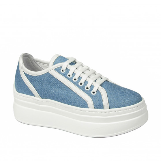 Damen-Sportschuhe 6089 jeansblau kombiniert