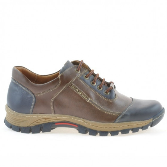 Herren Sportschuhe 852 Indigo + Braun 1 Herren Sportschuhe 852 Indigo + Braun 1