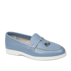 Damen Mokassins 6082 Biz Azurblau