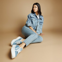 Damen-Sportschuhe 6089 jeansblau kombiniert lifestyle