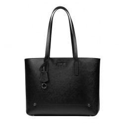 Damentasche Schultertasche 034g 01 schwarz Saffiano