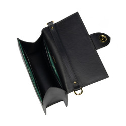Damenschultertasche 028g schwarz
