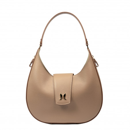 Damentasche Schultertasche 036g Cappuccino