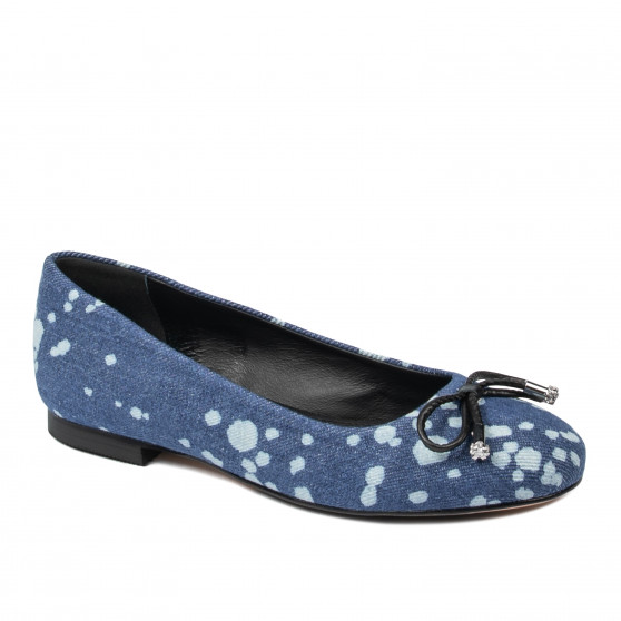 Damen Ballerinas 1309 Blue Jeans Damen Ballerinas 1309 Blue Jeans