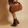 Damentasche Handtasche 038g Wildleder Braun