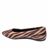 Damen-Ballerinas 1341 Zebra Camel