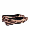 Damen-Ballerinas 1341 Zebra Camel