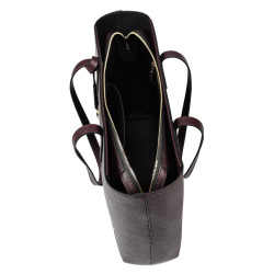 Damentasche zum Umhängen 034g burgundy safiano