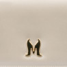 Damentasche Schultertasche 029g beige satiniert