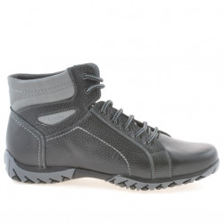 Herrenschuhe 460 schwarz+grau