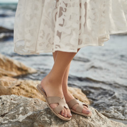 Damensandalen 5111 Sandfarbe lifestyle