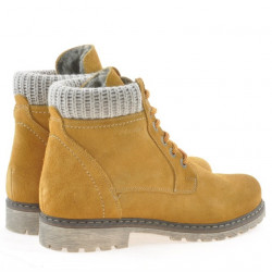 Damenstiefel 3269 gelb Velours
