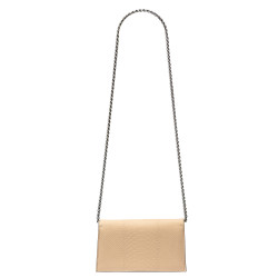 Damentasche Schultertasche 029g 01 Croco Nude