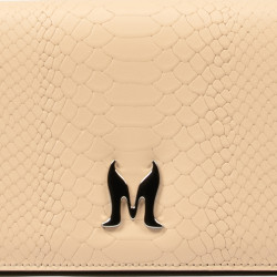 Damentasche Schultertasche 029g 01 Croco Nude