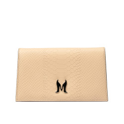 Damentasche Schultertasche 029g 01 Croco Nude