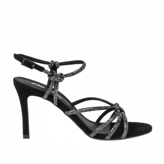 Damensandalen 1342 schwarz Velours Damensandalen 1342 schwarz Velours