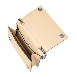 Damentasche Schultertasche 029g 01 Croco Nude