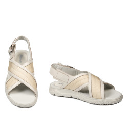 Sandalen Herren 364 beige kombiniert