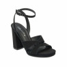 Damensandalen 1347 schwarz Velours
