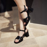 Damensandalen 1307 schwarz lifestyle