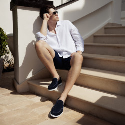 Herren Mokassins 980 indigo Velour lifestyle