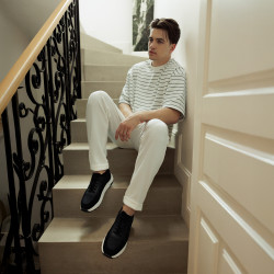 Herren Freizeitschuhe/Sportschuhe 986 schwarz kombiniert lifestyle