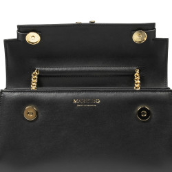 Damentasche Schultertasche 041g schwarz Nappa