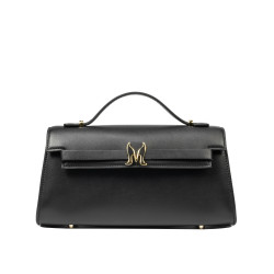 Damentasche Schultertasche 041g schwarz Nappa